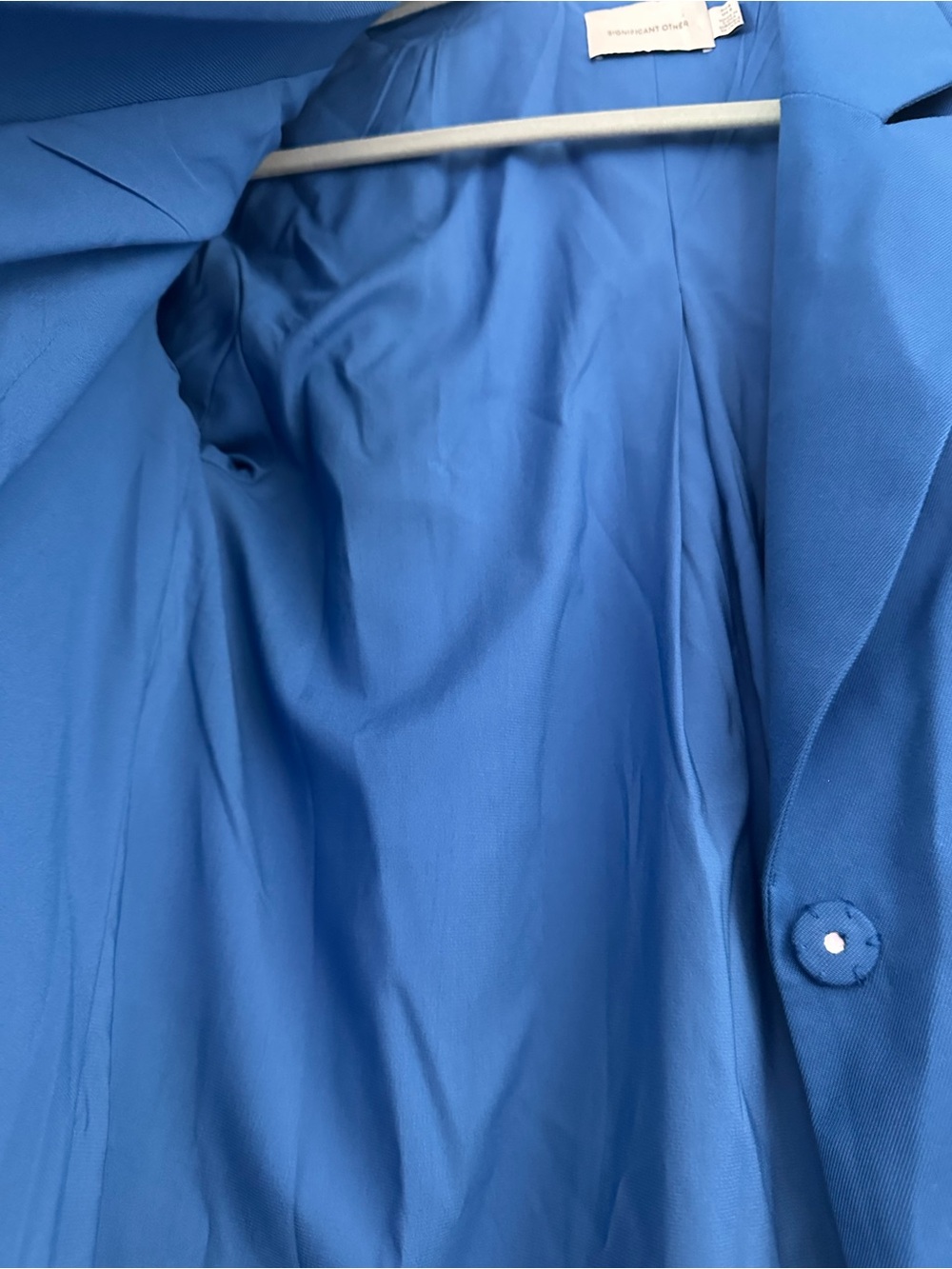 Significant Other Never Women’s Electric Blue Tailored Blazer 2 - Picture 14 of 16